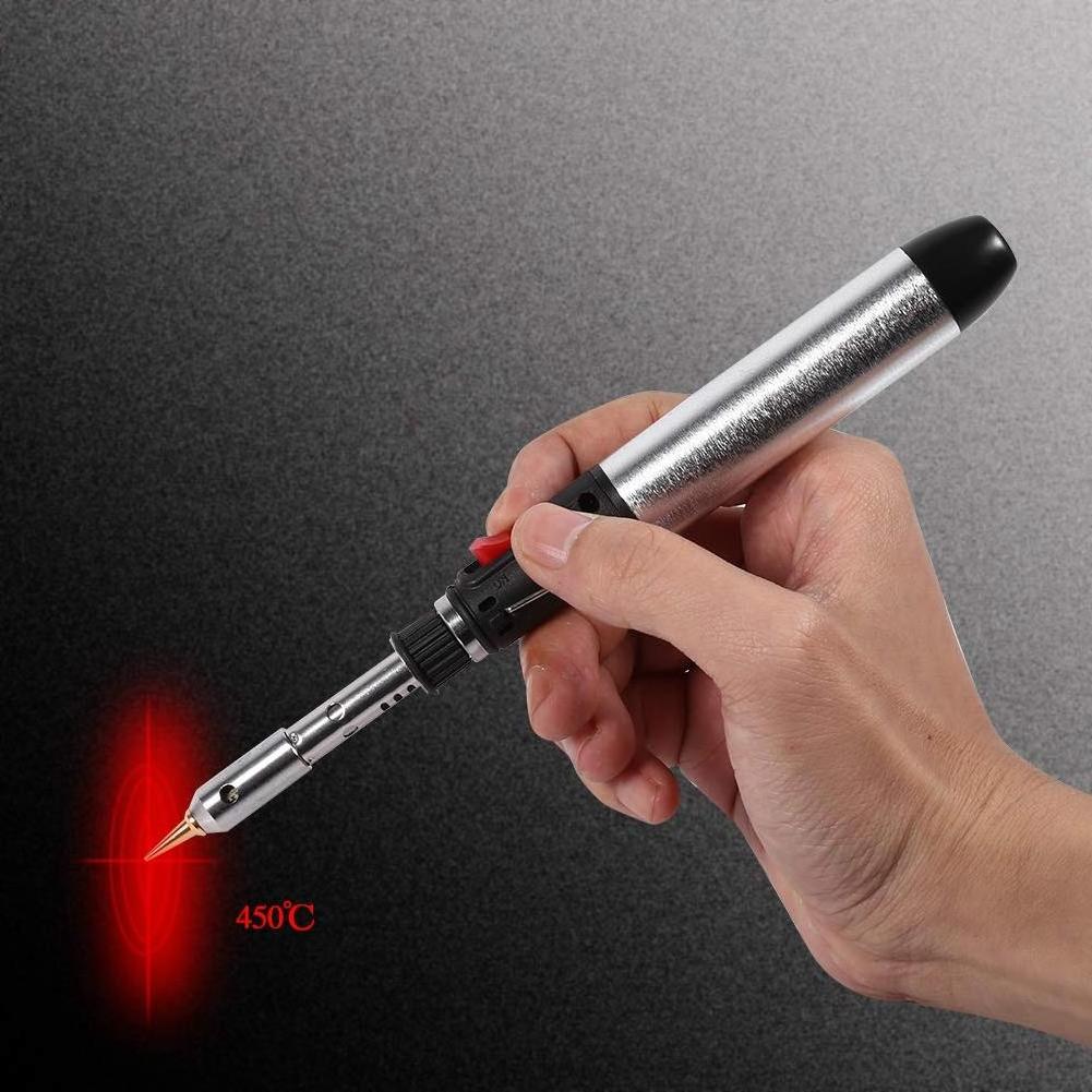 FRANKEVER professional portable adjustable cordless butane gas torch soldering iron pen kit