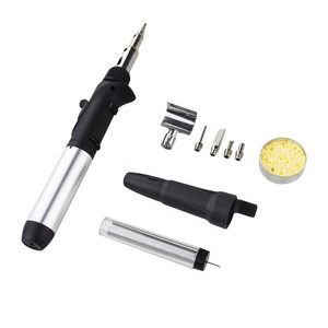 multifunction mini cordless welding torch butane wireless gas soldering iron pen kit set 6 in 1 10 in 1