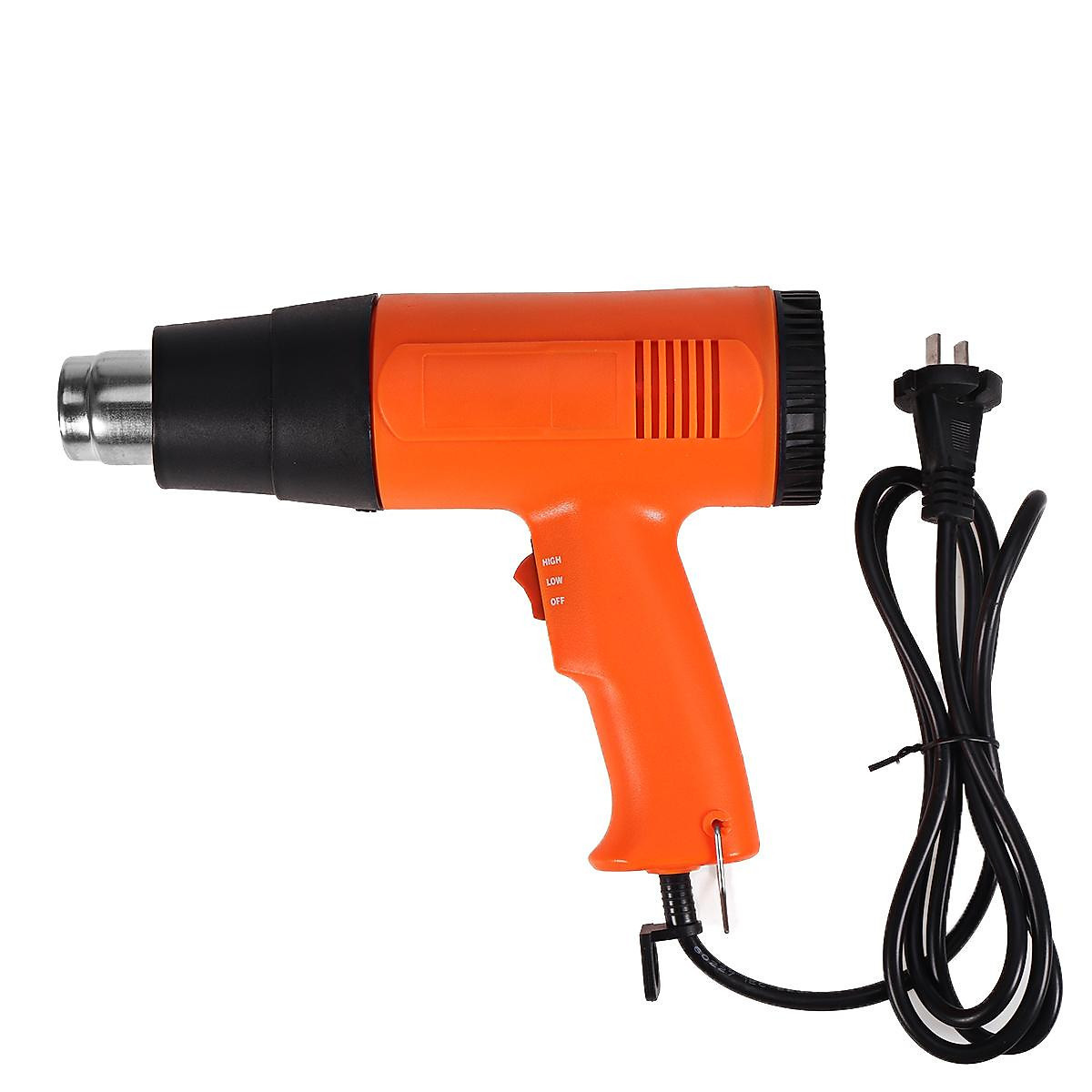 1600W heat gun two-speed Adjustable Temperature Shrink hot air gun for Sealing,packaging,wrapping