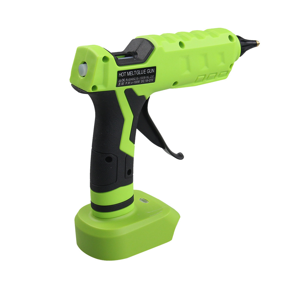 cordless rechargeable hot mini glue gun for m-akita d-ewalt lithium 18V battery with glue stick