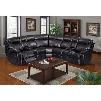 Modern Leather 5 Seater Recliner Sofa L-Shaped Sectional Sofa Set Living Room Furniture Sofa For Living Room