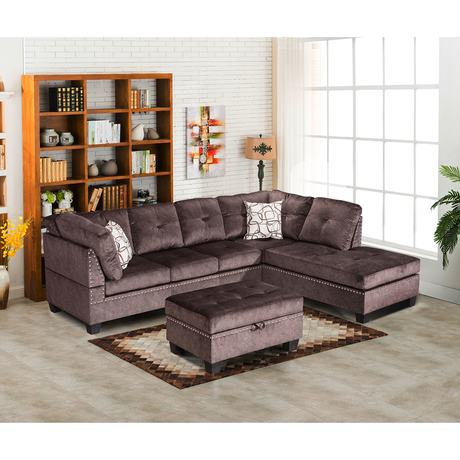 Wholesale Good Quality L Shaped Sofa Sectional For Living Room Luxury Comfortably Corner Sectional Sofa