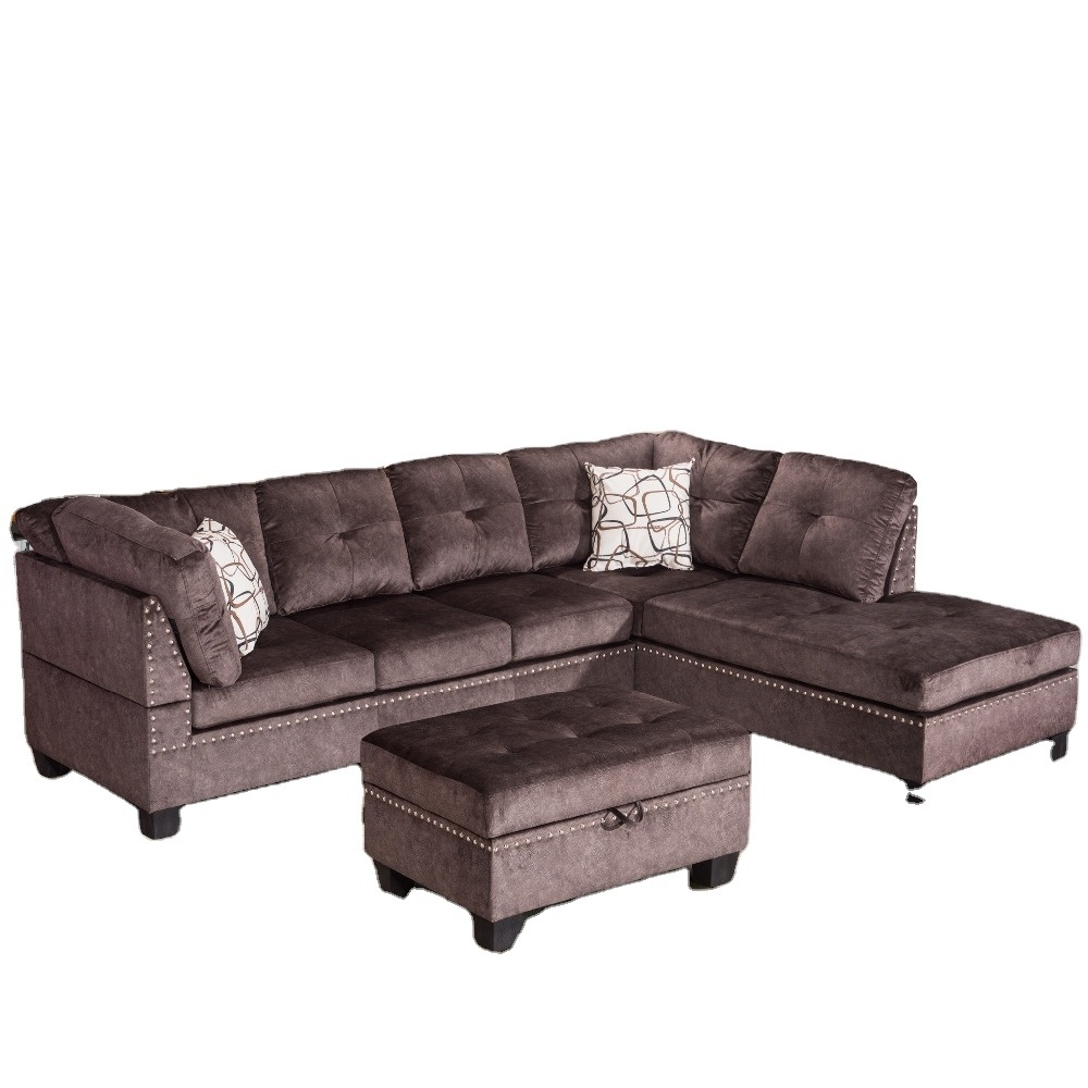 Wholesale Good Quality L Shaped Sofa Sectional For Living Room Luxury Comfortably Corner Sectional Sofa