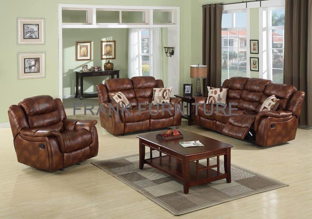 Wholesale Recliner Sofa Modern Luxury Leather 3+2+1 Recliner Sofa Set Furniture for Living Room