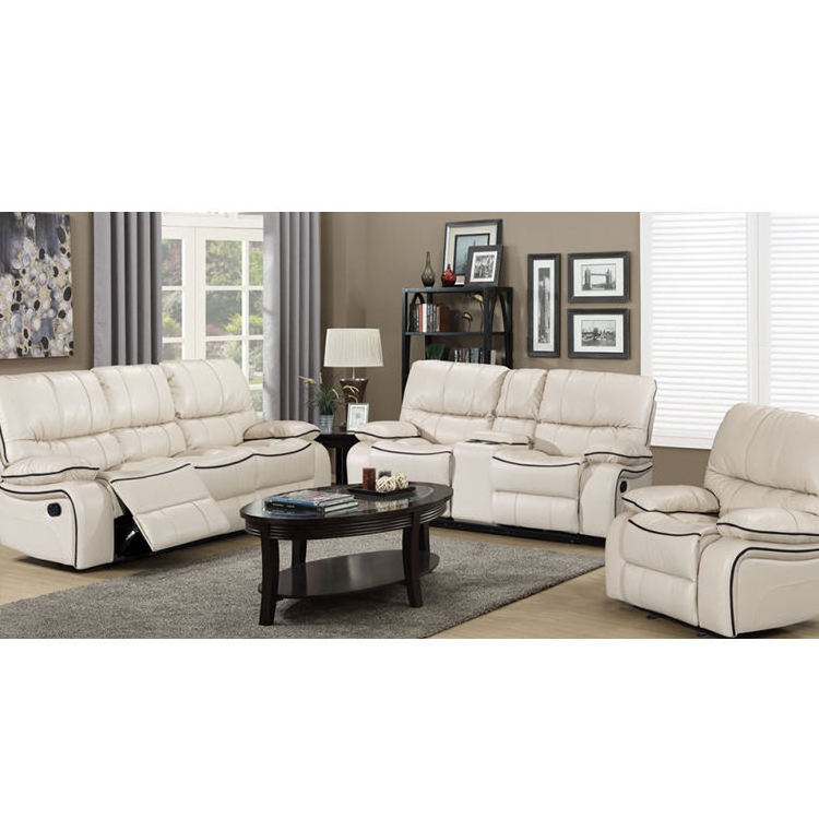 Wholesale Recliner Sofa Modern Luxury Leather 3+2+1 Recliner Sofa Set Furniture for Living Room