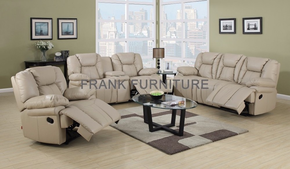 Wholesale Living room furniture 1+2+3 seat  leather recliner sofa set furniture designs modern