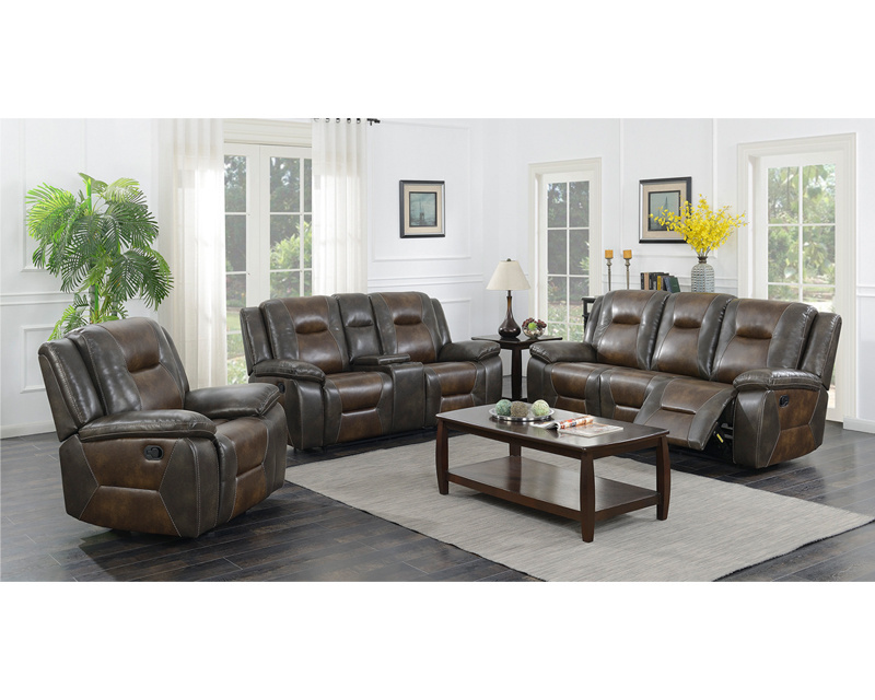 Factory Direct Best Prices Latest Low Price Black Soft Leather Recliner Sofa Set