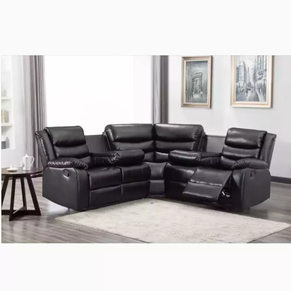 Frank Furniture New Design Air Leather Sofa Chair Recliner ,Lazy Boy Recliner Sofa Set