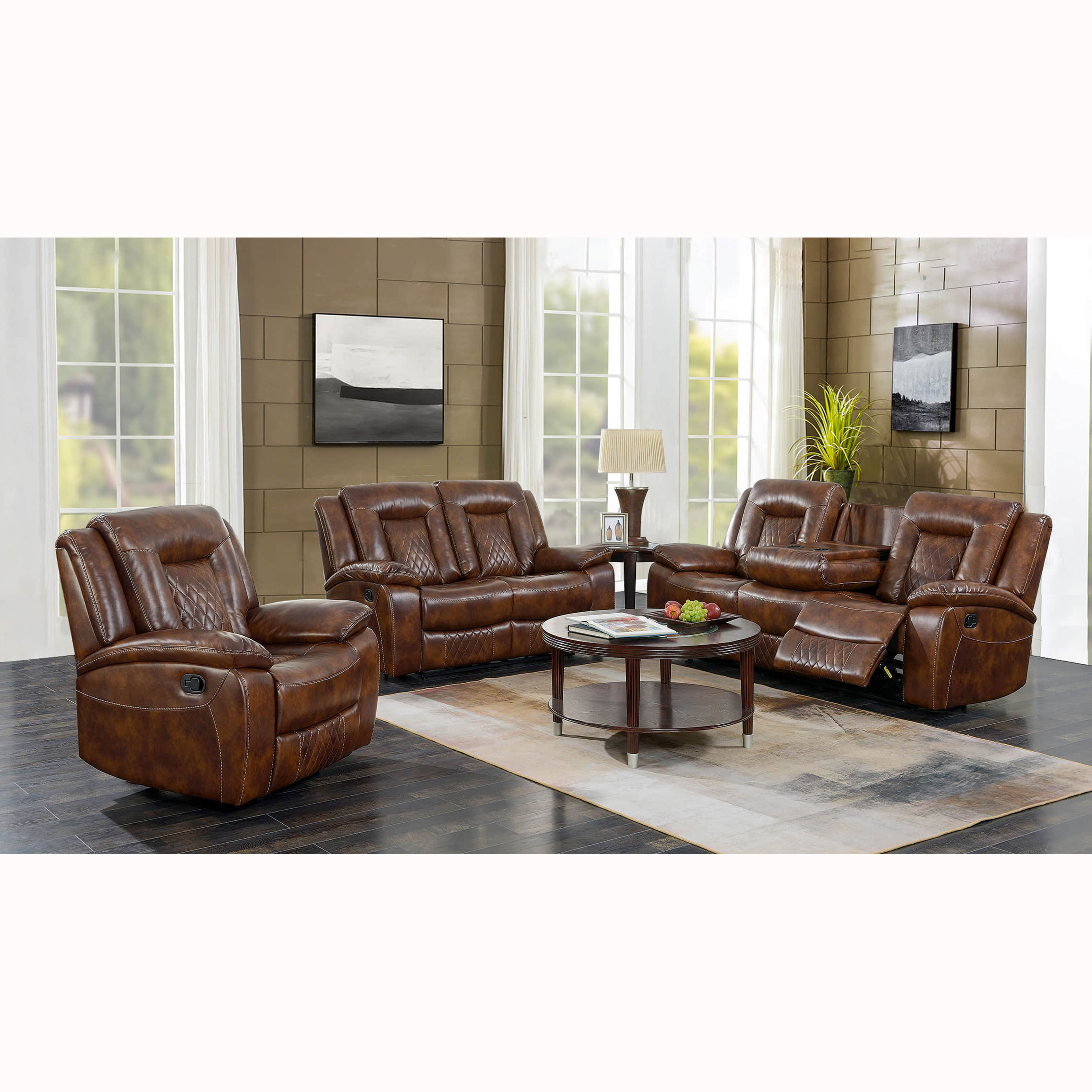 Hot Sales High-grade Orange 4 3 2 1 Microfiber Fabric Recliner Sofa Set Genuine Leather Sofa For Home Cinema Recliner Sofa Set