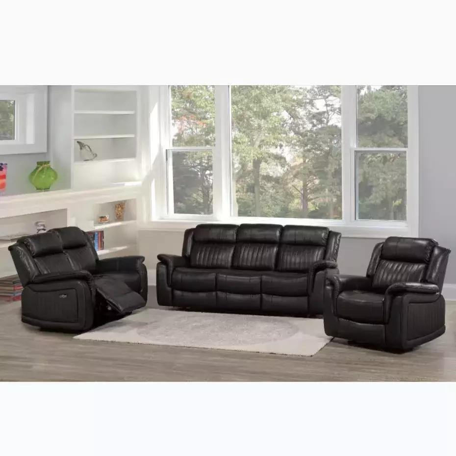 Frank Furniture New Design Air Leather Sofa Chair Recliner ,Lazy Boy Recliner Sofa Set