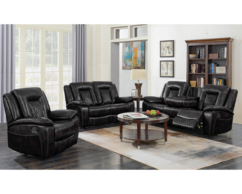 Latest style living room air leather sofa set 1+2+3 seater home theatre recliner cinema chair