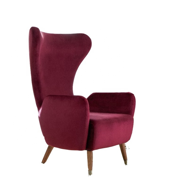 Europe design armchair velvet egg shaped swing chair