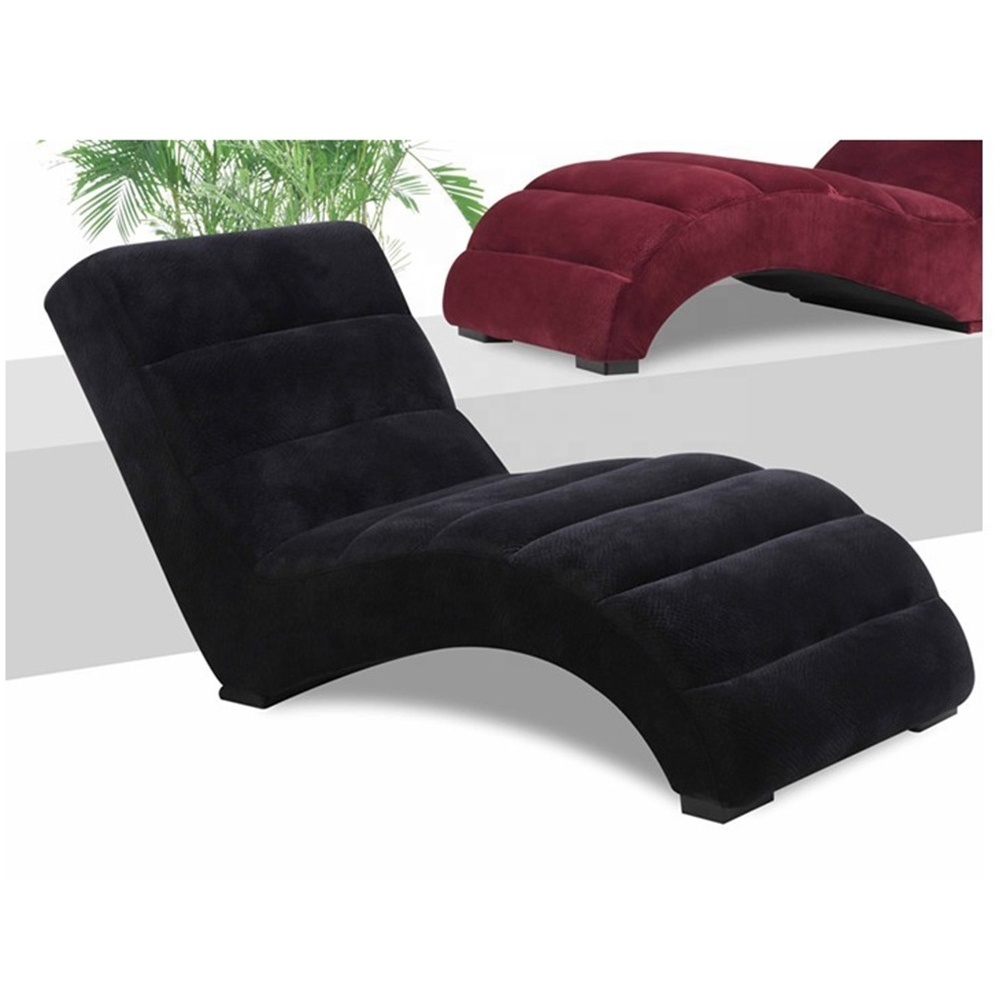 Hot Sale Elegant Material Chaise Longue Simple Indoor Exquisite Living Room Furniture Fabric Chaise Lounge