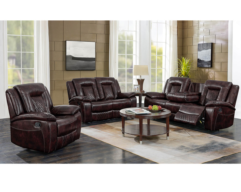 Modern style living room air leather sofa set 1+2+3 seater home theatre recliner cinema chair