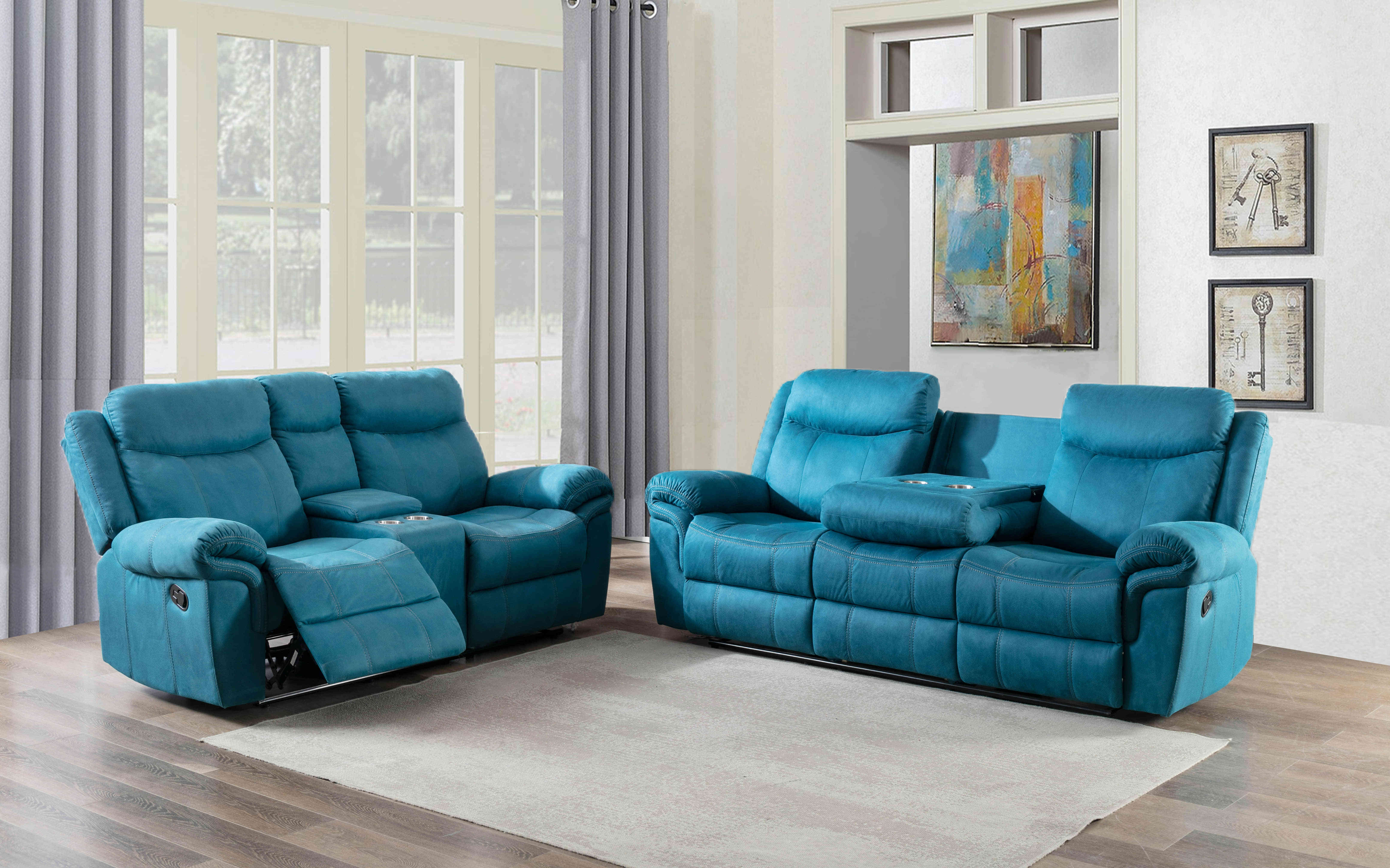 Highly Recommend Living Room Office Manual Electric Export Footrest Sofa set Recliner