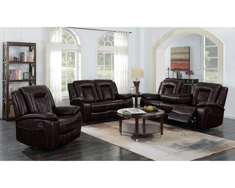 Factory Direct Best Prices Latest Low Price Black Soft Leather Recliner Sofa Set