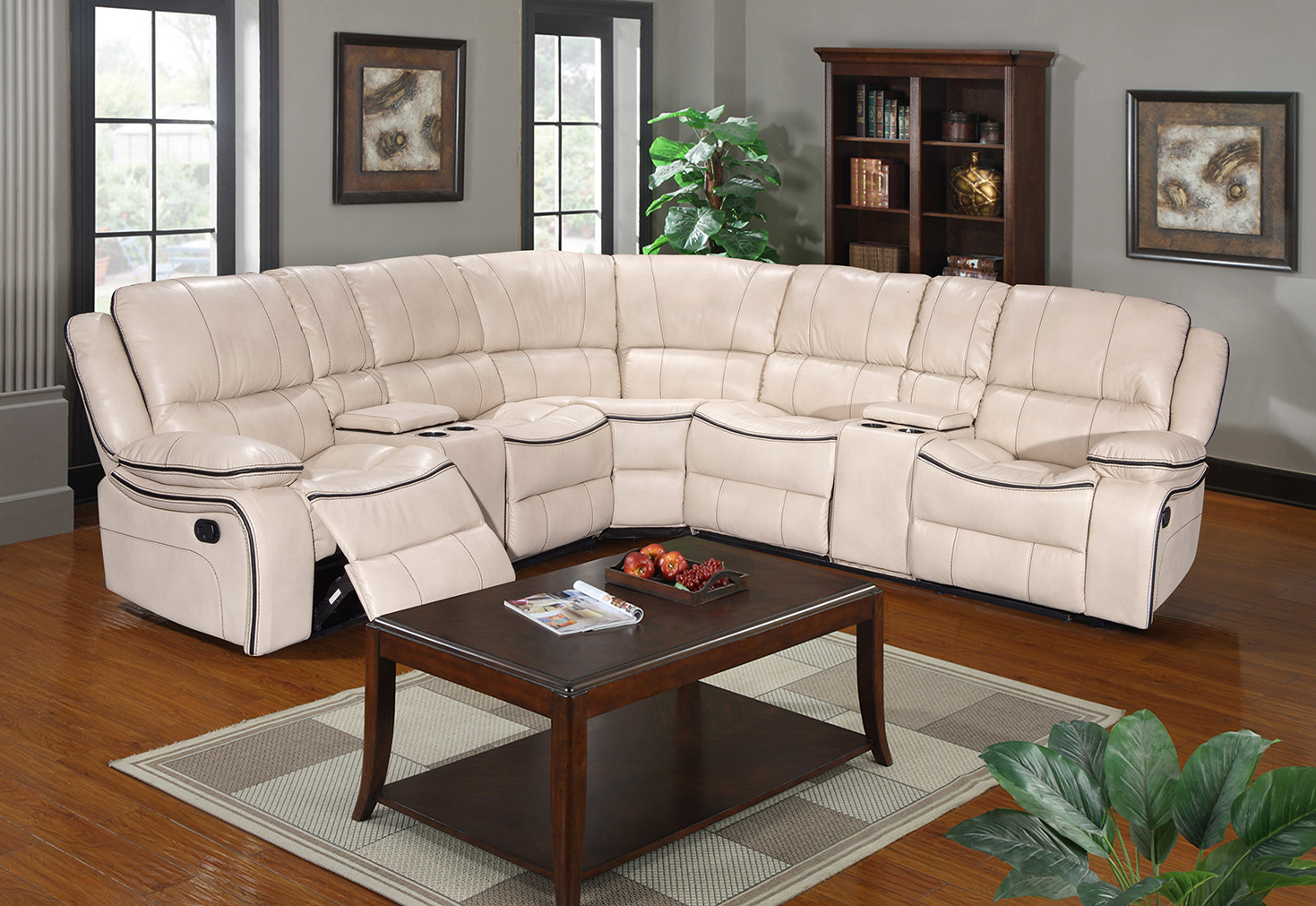 Trendy European Simple Air Leather Material Sofa sectional living room home sofa set