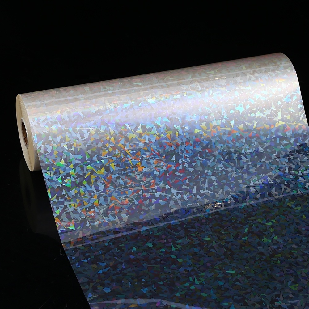 Bopp transparent holographic cullet design thermal lamination film