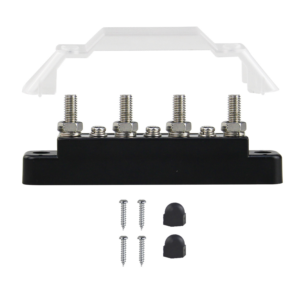 Good price Heavy Duty 4xM6Terminal Studs 3xM4 Screw Terminals Power busbar Distribution Block with Ring Terminals