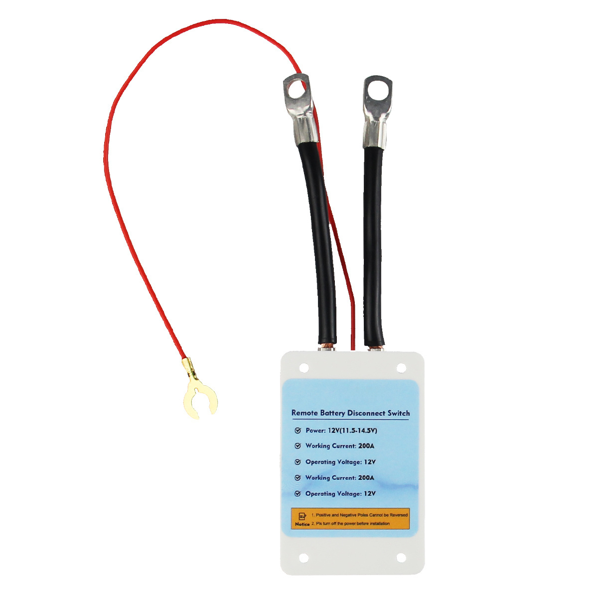 Automatic battery disconnect switch Car RV Truck 12V 200A LED Digital display Anti-Theft Battery Kill Switch