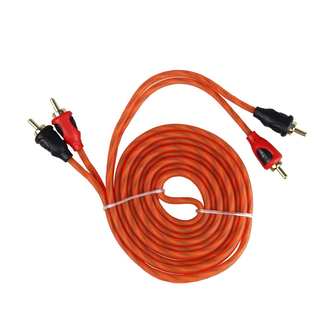 High quality Car audio & amp video RCA Cable red 5M twisted pair Car RCA cable