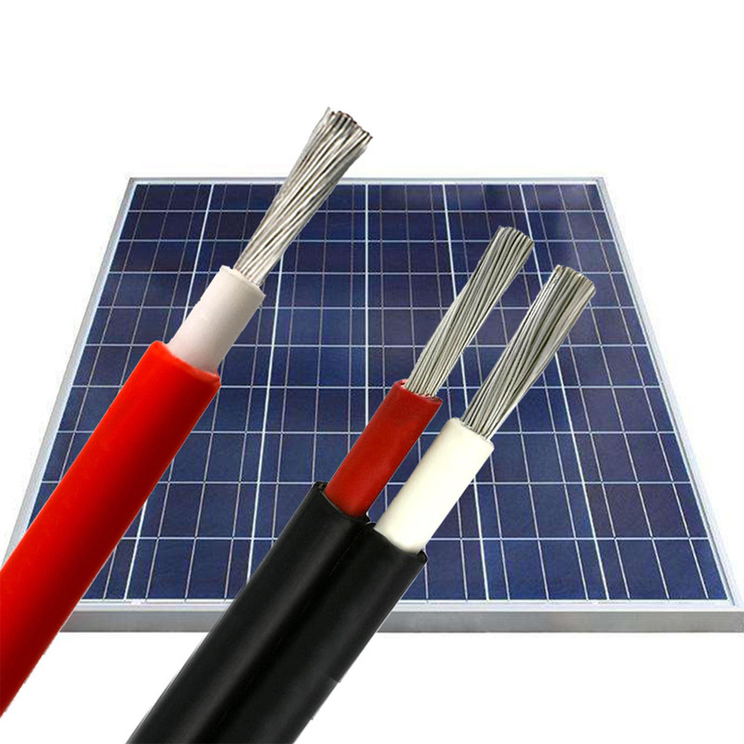 Manufacturer Solar cable wire 6MM2 DC power PV solar panel cable with Solar connector