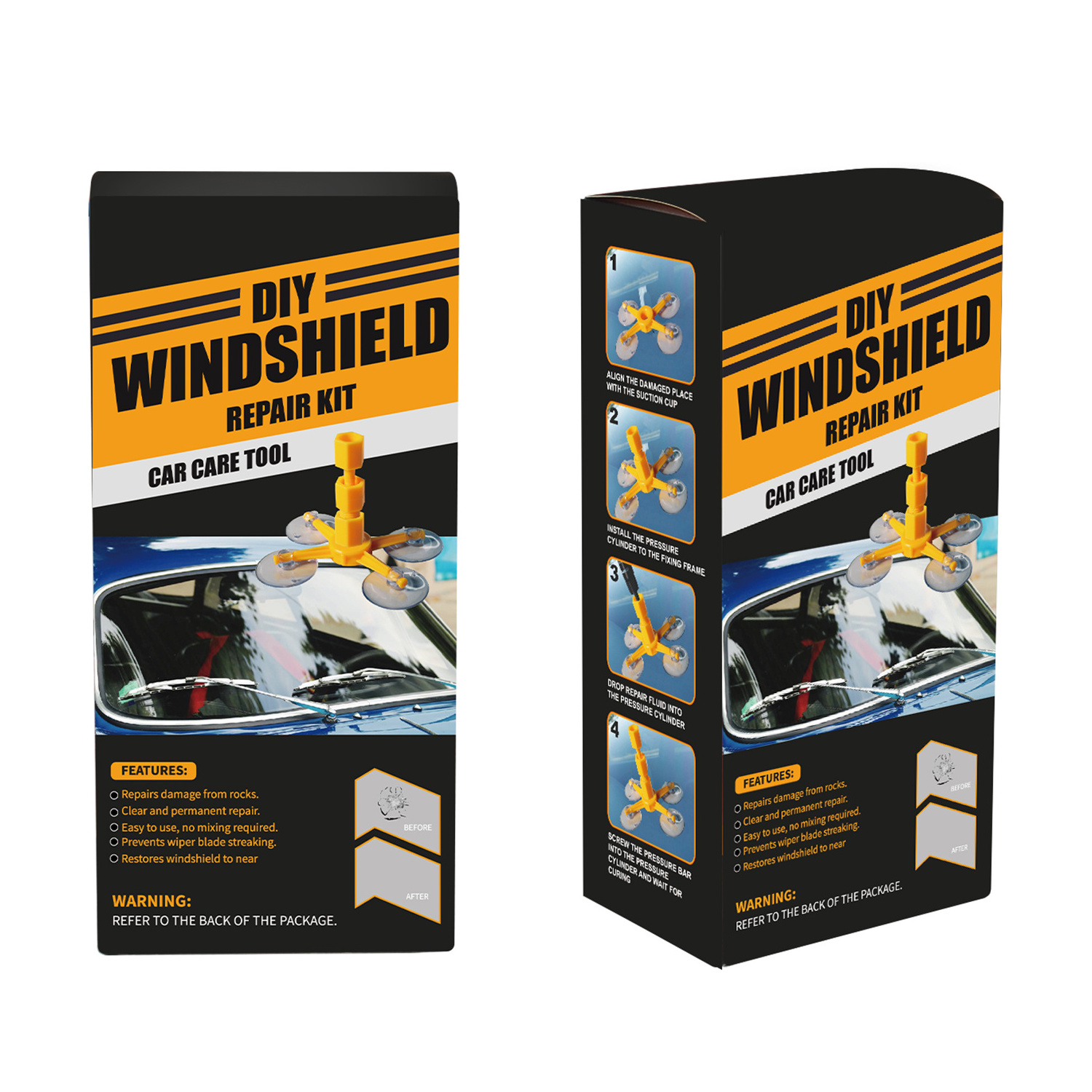 Manufacturer Car windshield repair kit DIY Restoration car front windshield repair kit