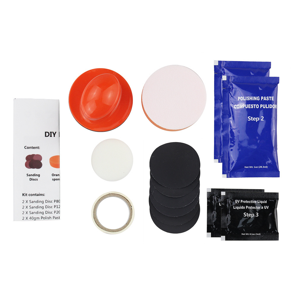 Easy Operation DIY Car Repair Headlight Restoration Cleaning Polishing Kit for Restore Care Sun Damaged Headlights