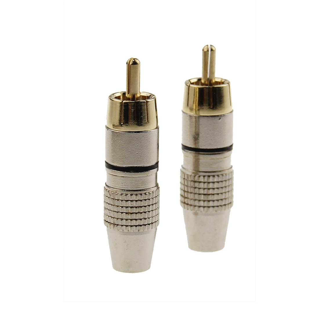 Manufacturer supply High end metal male female gold rca plug connector for car audio/video rca cable connect