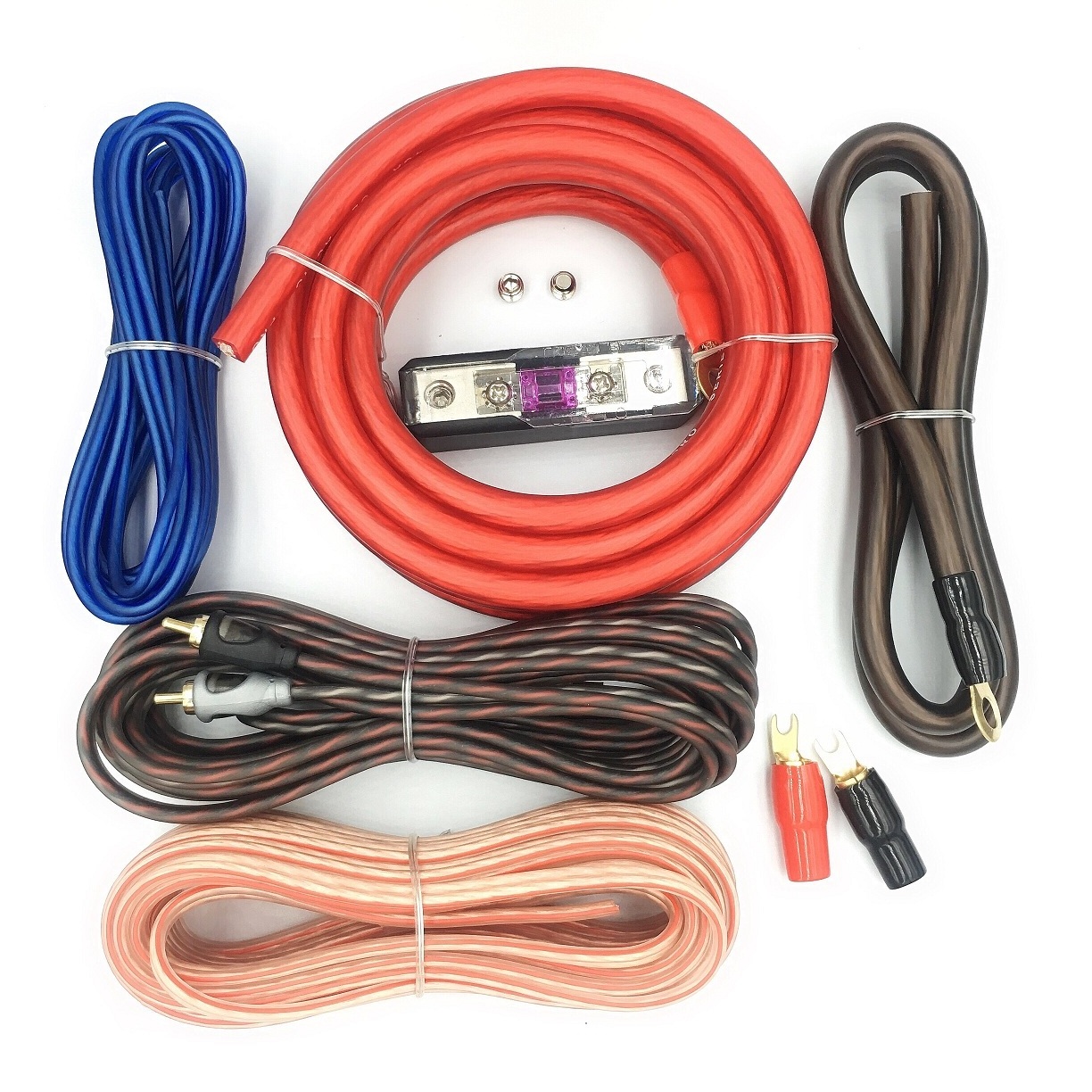 Manufacturer Car Audio Speaker Amp wiring kit 0/4/8 gauge ofc amplifier install wiring auto subwoofer wiring kit