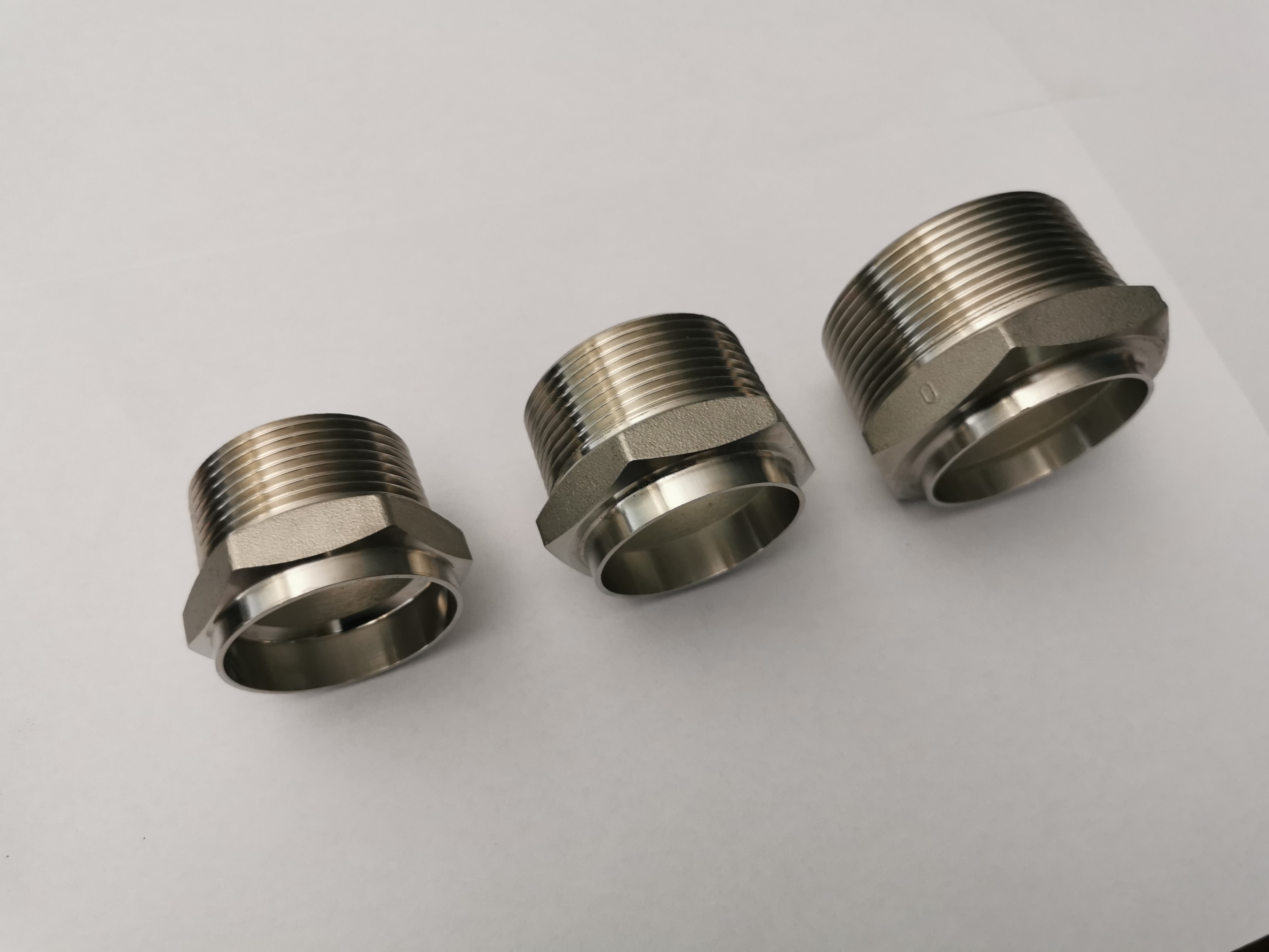 Stainless Steel BSP Threaded Hex Nipple for plumbing