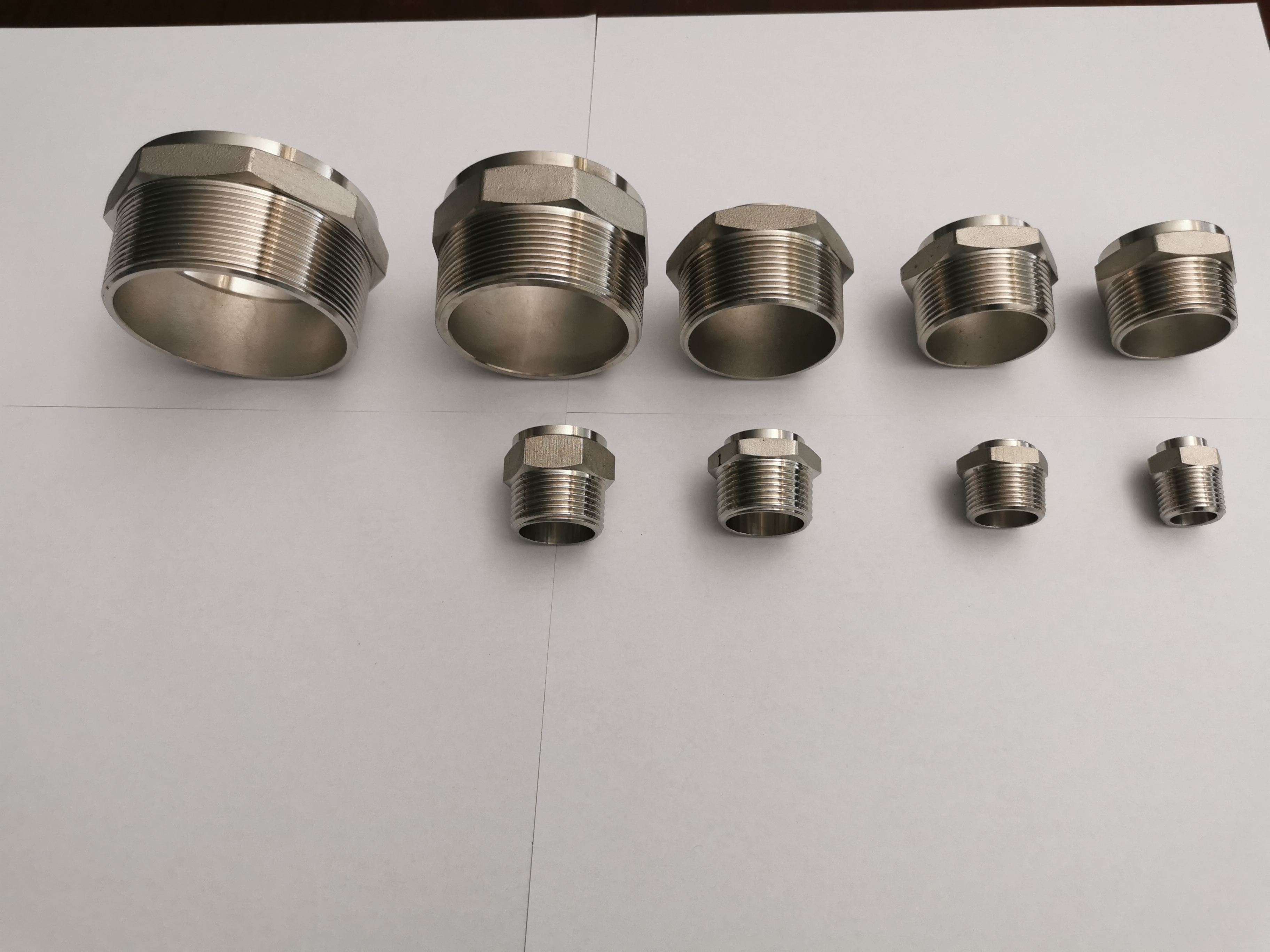 Stainless Steel BSP Threaded Hex Nipple for plumbing