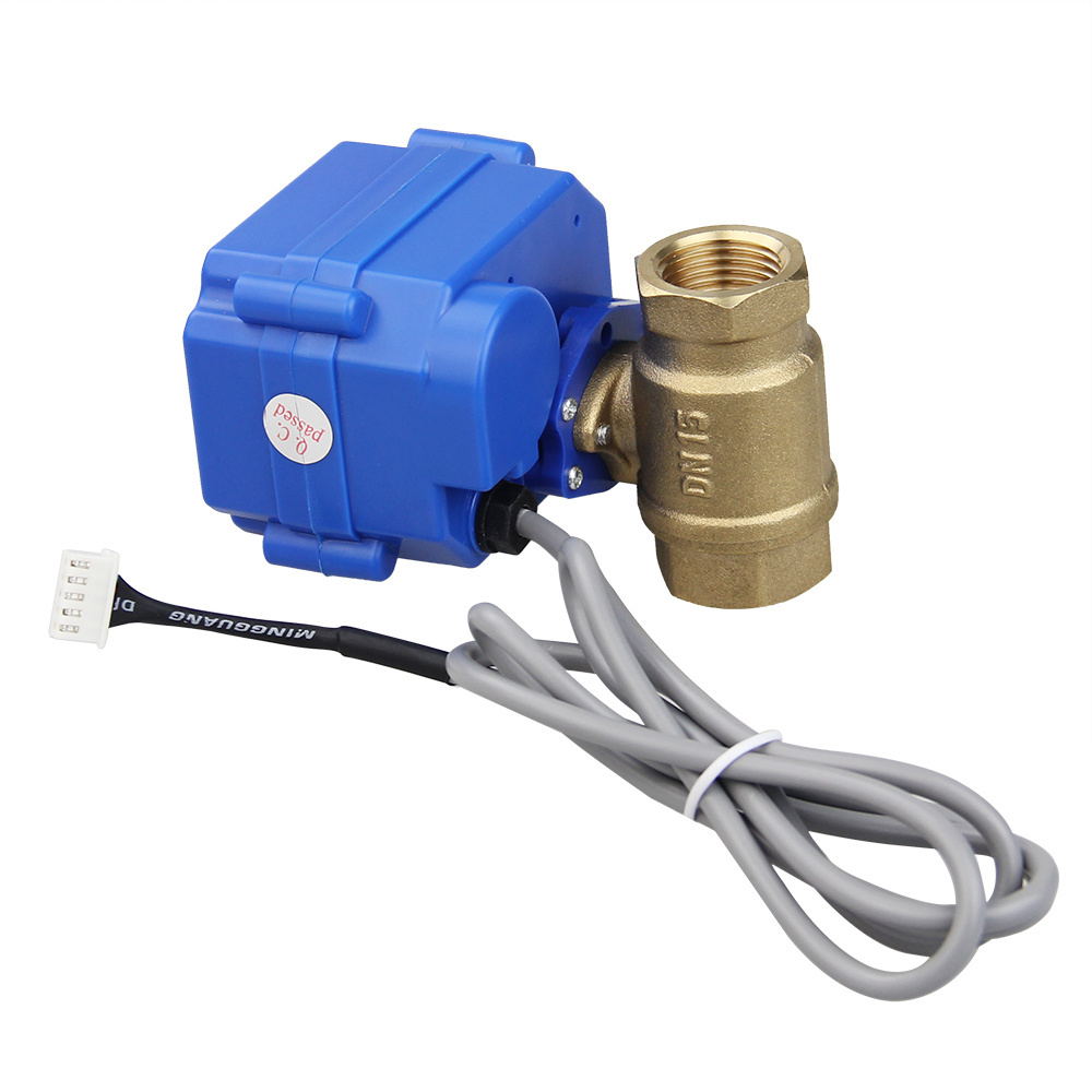 Water Leak Detector Sensors Alarm Automatic WIFI Water Leak Shut Off Ball Valve for Pipes 3/4 NPT Home Use