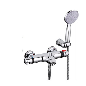 Frap Popular Thermostatic Faucet Shower Bath Faucet Cold and Hot Water Mixer Short Nose Double Handle F3051