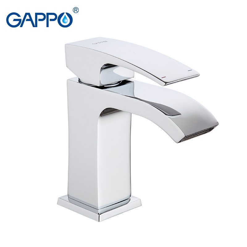 GAPPO Water Mixer Tap Basin Sink Faucet Bathroom Wash Tap Single Hole Brass Mixer Waterfall Faucet G1007-1