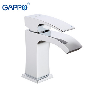 GAPPO Water Mixer Tap Basin Sink Faucet Bathroom Wash Tap Single Hole Brass Mixer Waterfall Faucet G1007-1