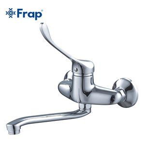 Frap Brass Bathroom proboscis faucet hot and cold taps medical faucet long handle F4654