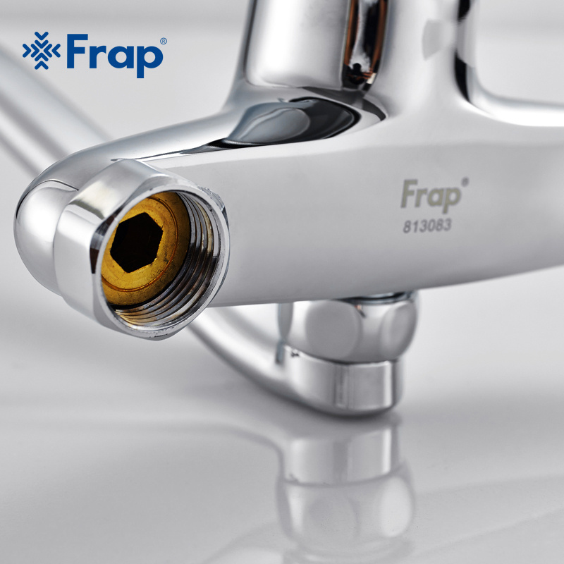 Frap Brass Bathroom proboscis faucet hot and cold taps medical faucet long handle F4654