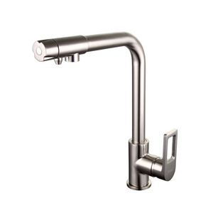 Frap Nickel Brushed Kitchen Faucet used for Water Purification Machine F4372-5