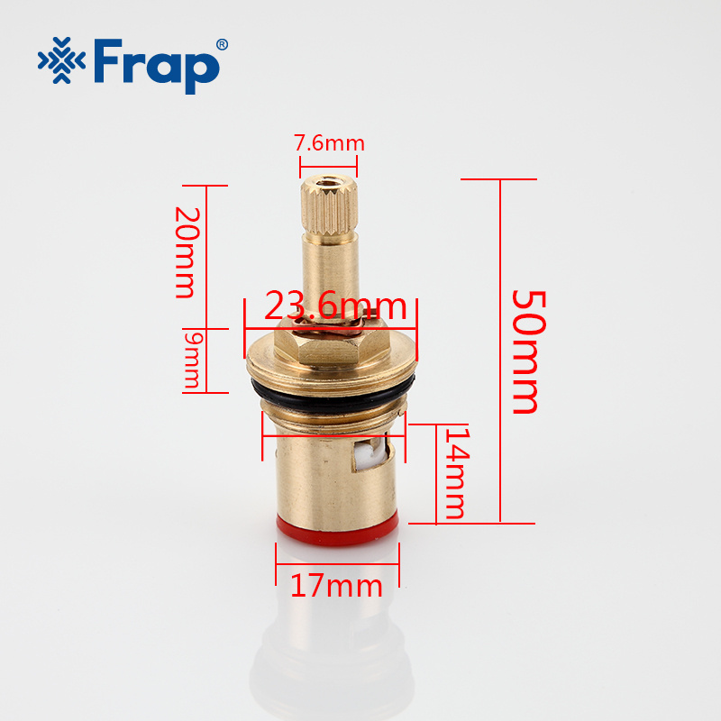 FRAP Brass Faucet Cartridge Double Handel Kitchen Basin Water Tap Valve F52-4