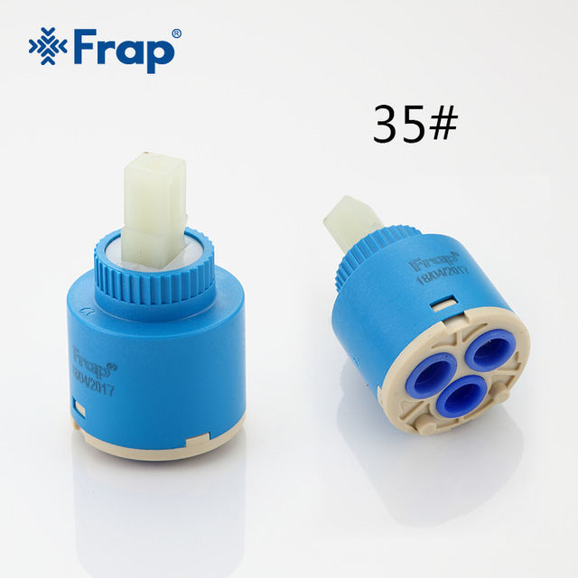 FRAP 35mm Ceramic Cartridge Faucet Cartridge Mixer Low Torque Spindle Free Rotation Flat Base Faucet Accessories F51-3