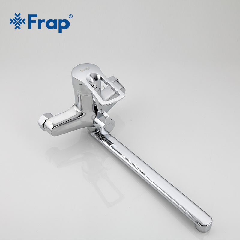 Frap 30cm silver Outlet pipe Bath shower faucet set Brass body shower head bathroom tap bathtub faucet F22701-B