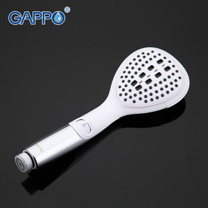 Gappo 1Pc HIGH Quality Two Ways SPA Round hand shower heads bathroom fixture ABS in chrome Plated water saving shower heads G25