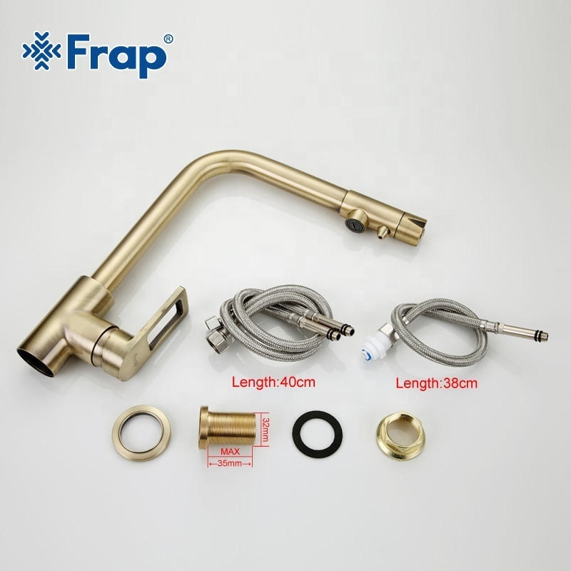 Frap New Bronze Kitchen Purify machine Faucets brass kitchen faucet water purifier F4372-4