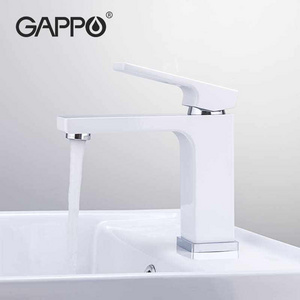 bathroom basin faucets white brass faucets for bathroom luxury basin faucets G1017-8