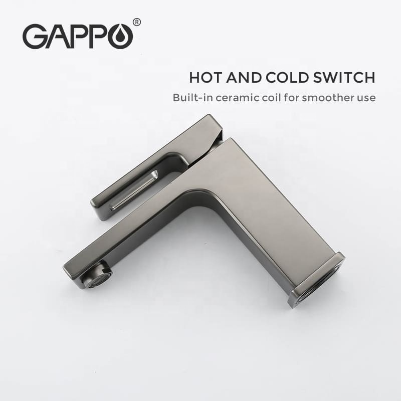 GAPPO luxury bathroom basin faucet single handle basin mixer Gun-Grey wash basin faucets G1017-9