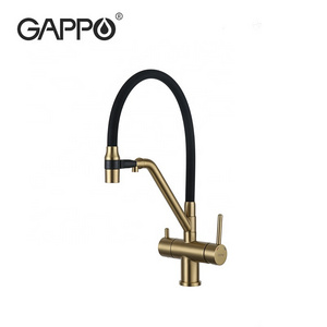 Fashion Pull Down Brass Water Tap Silicone Magnetic Sprayer Sink Faucets Pull Out Kitchen Faucet G4398-83