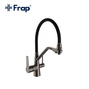 Modern black kitchen faucet filter Flexible spout hose for kitchen faucet grifo de cocina F4374-15