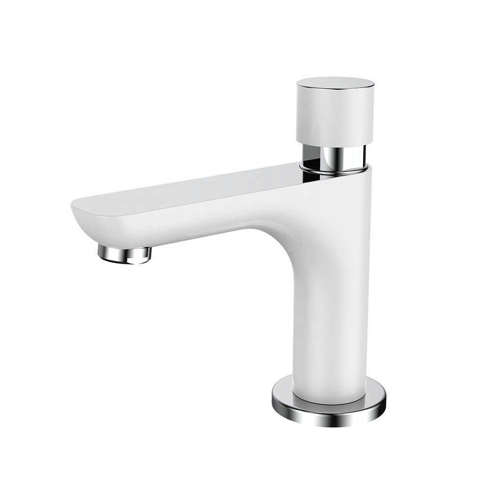 2023 Single cold push type time delay action faucet for public place toilet Single cold delay basin faucet G5148