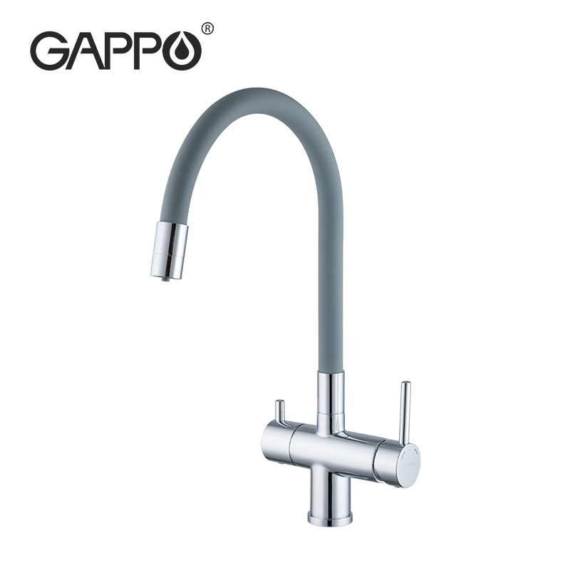 Gappo pre rinse flexible kitchen faucet water purifier filter Dual Handle 360 degree Kitchen mixer Faucet G4398-30